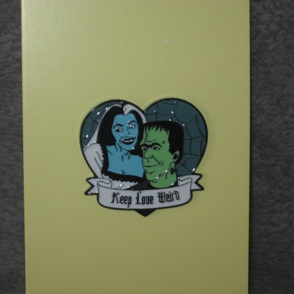 Frankenstein Keep Love Weird Metal Enamel Pin 251038A2 - Picture 6 of 8